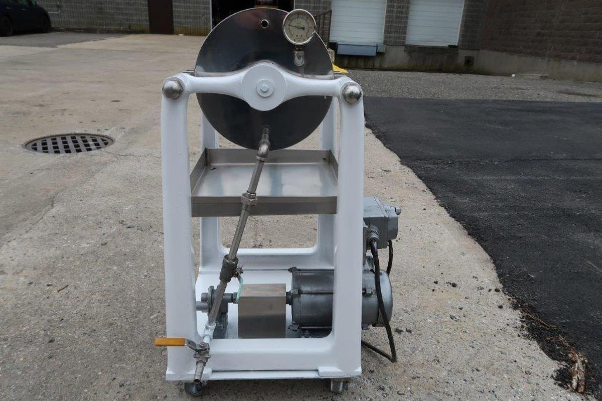 Used Ertel 2HS Twelve Inch Diameter Filter Press, with Pump, XP Motor