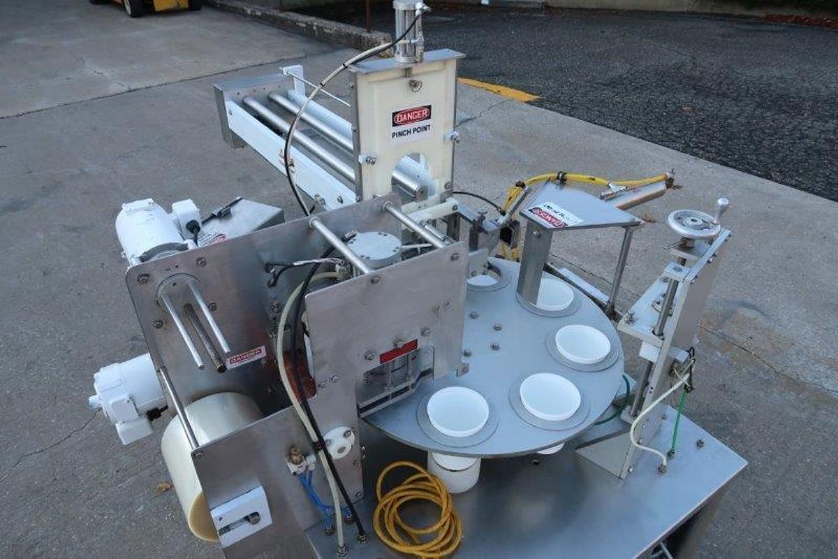 Used World Cup 8-80 Cup Packaging Machine, 4-7/8 In. Diameter Cups