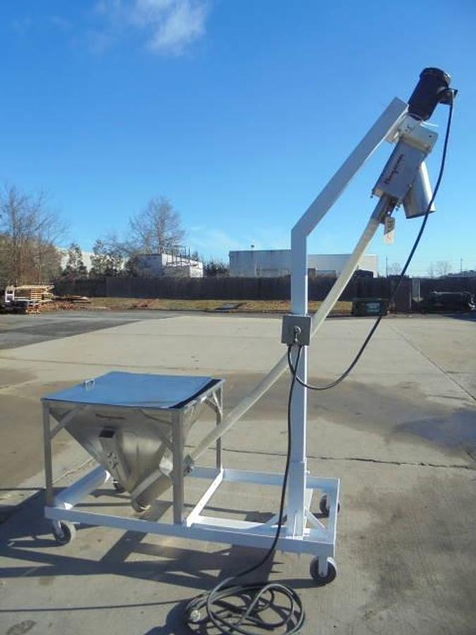 Used Flexicon Inclined Screw Conveyor, Portable