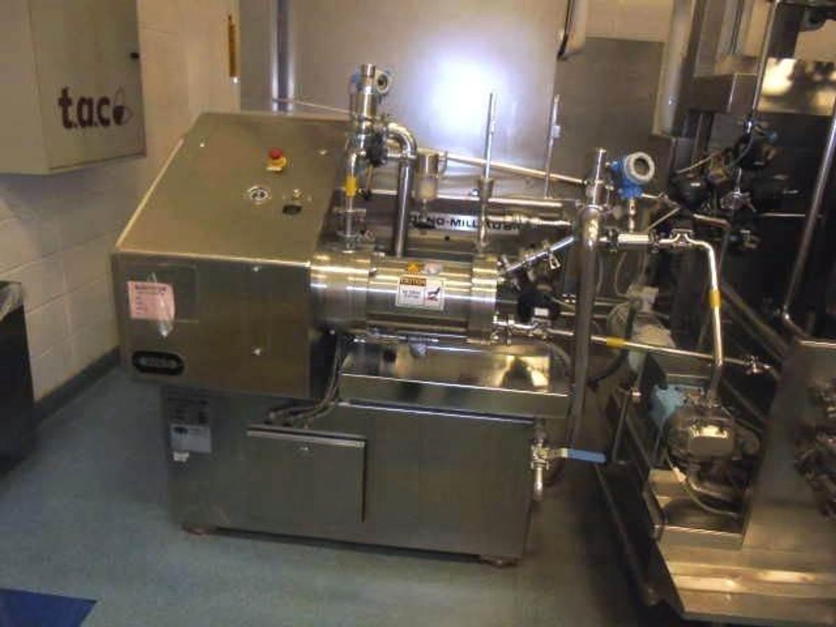 Used Dyno-Mill Kd6 Grinding Mill, Stainless Steel