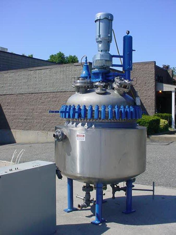 Used 150 Gallon Pfaudler Ss Jacketed Vacuum Reactor , 135 Psi Jacket/Vacuum