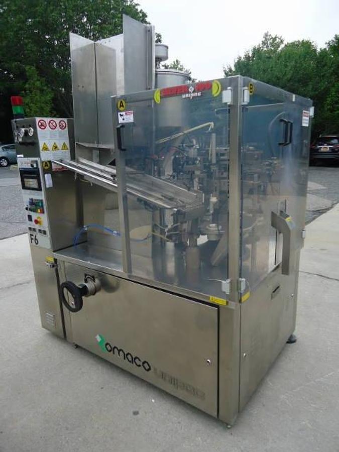 Used Unipac/Romaco Silver 100 Plastic Tube Filler/Sealer, 80 Per Minute