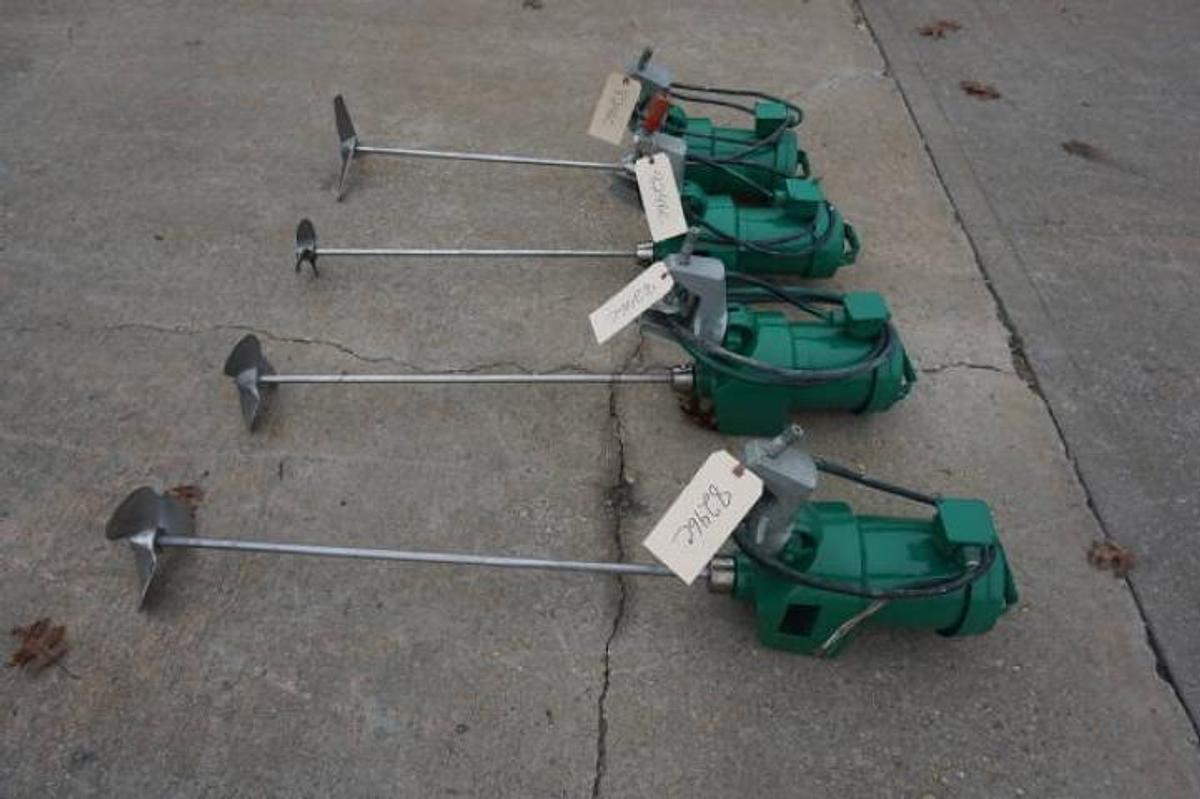 Used Lightnin XJ-30 Clamp On Propeller Mixers (4)