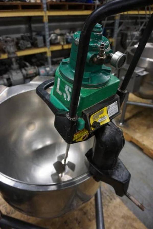 Used Lightnin Air Operated Clamp On Mixer, SS Shaft