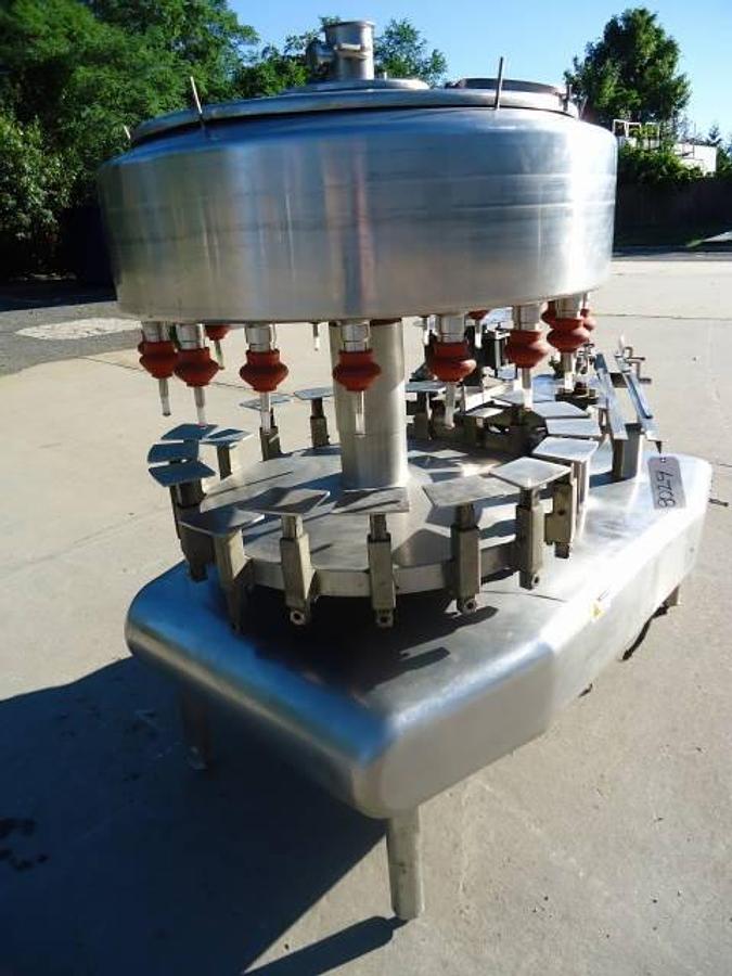 Used Federal G-185 Rotary Liquid Filler, Stainless Steel