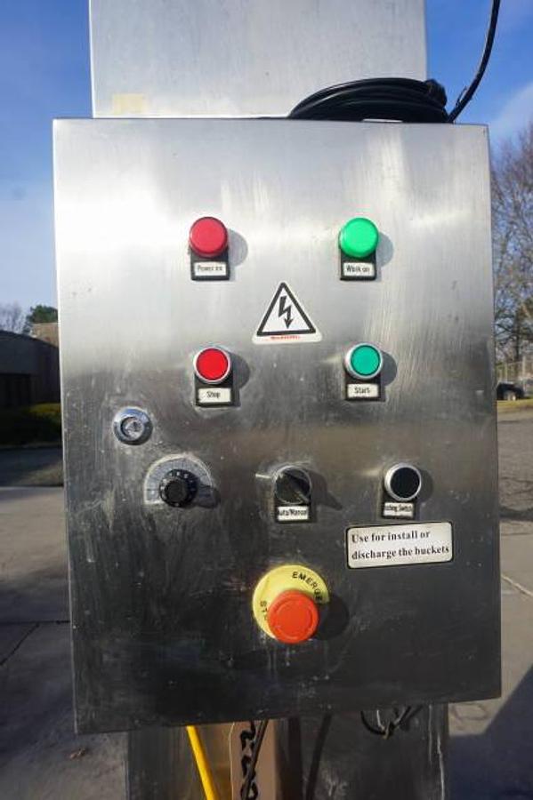 Used 10 Ft. High Stainless Steel Bucket Elevator