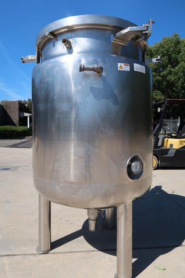 Used 400 Gallon Stainless Steel Jacketed Autoclave, Air Operated Lid