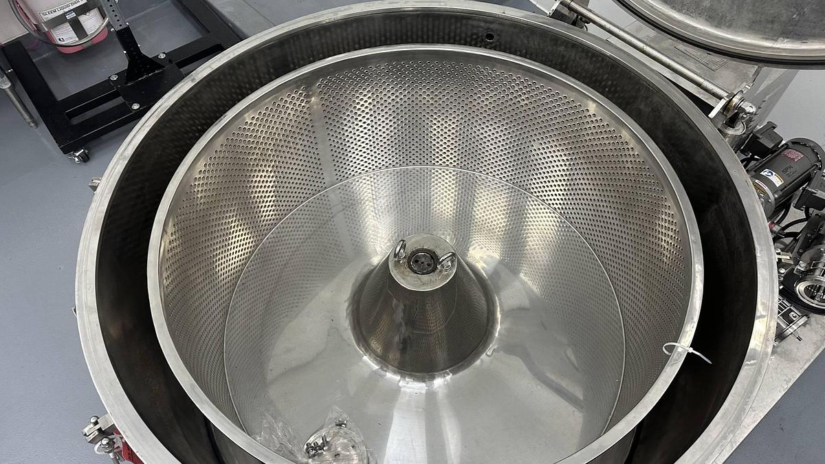 Used 48 In. Diameter SS Perforate Basket Centrifuge, 300kG