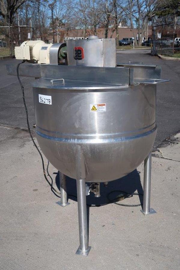 Used 100 Gallon Lee 316 SS Double Motion Kettle, 90PSI Jacket