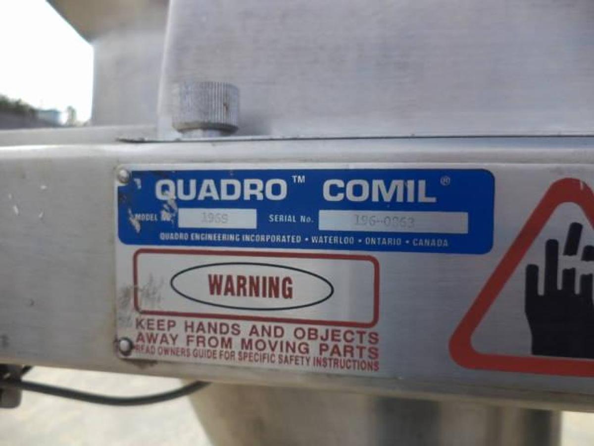 Used Quadro Comil 196S Size reduction mill, 7.5HP