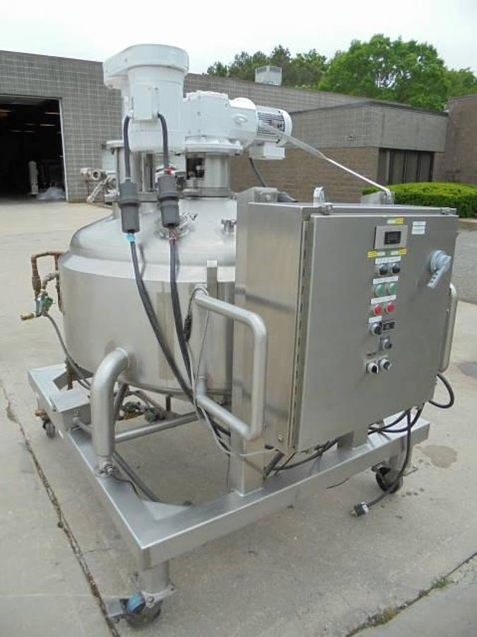 Used 200 Gallon DCI Stainless Steel Jacketed Vacuum  Process Kettle/Reactor With Admix Disperser