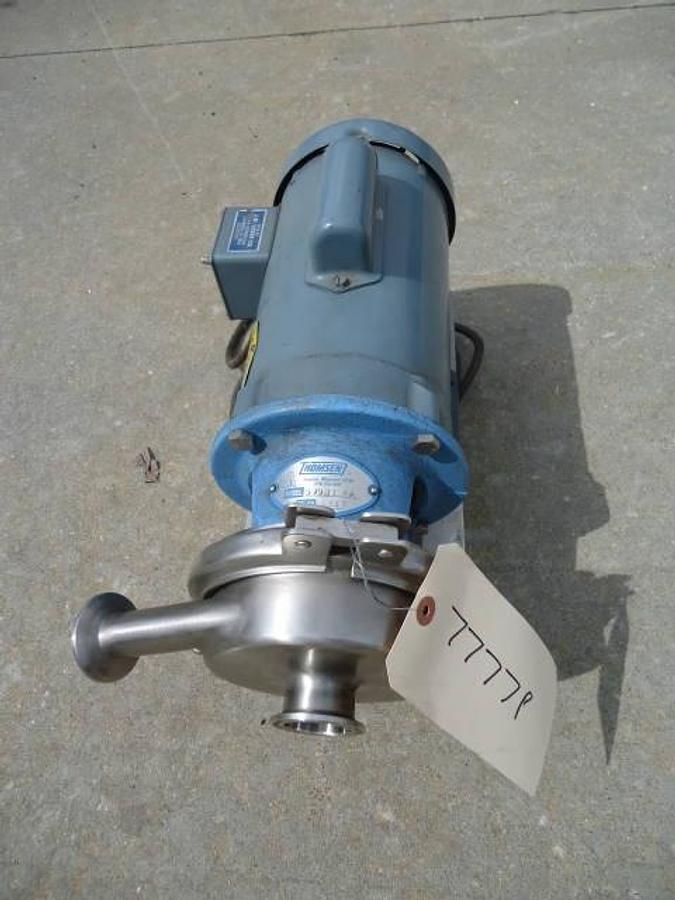 Used Thomsen 1-1/2 In. Stainless Steel Sanitary Centrifugal Pump, Single Phase