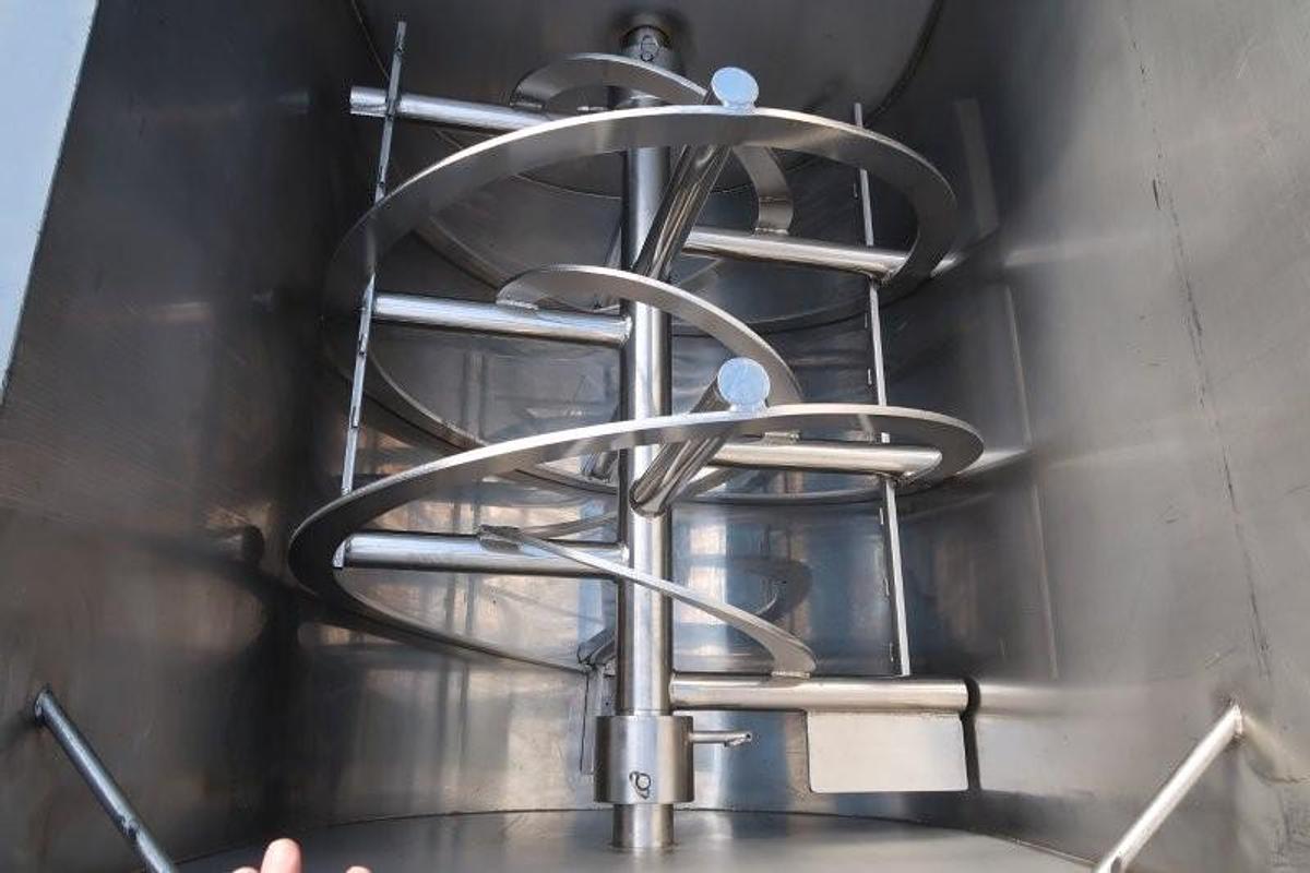 Used Horizontal Stainless Steel Double Ribbon Blender