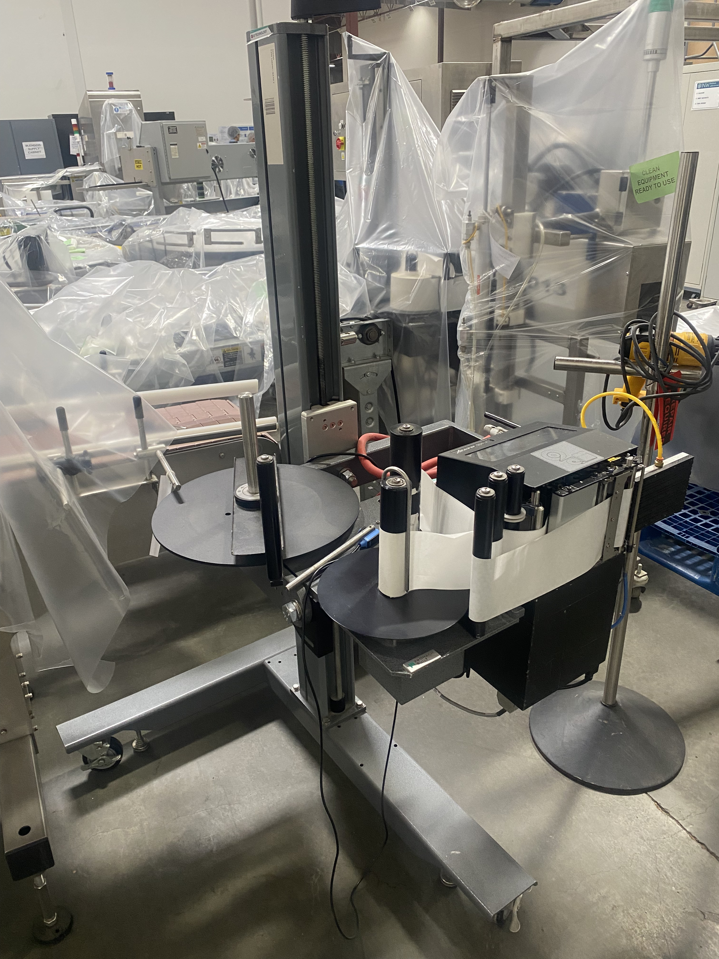 Used ID Technology Model 252 Automatic Label Printer Applicators, 8 Available