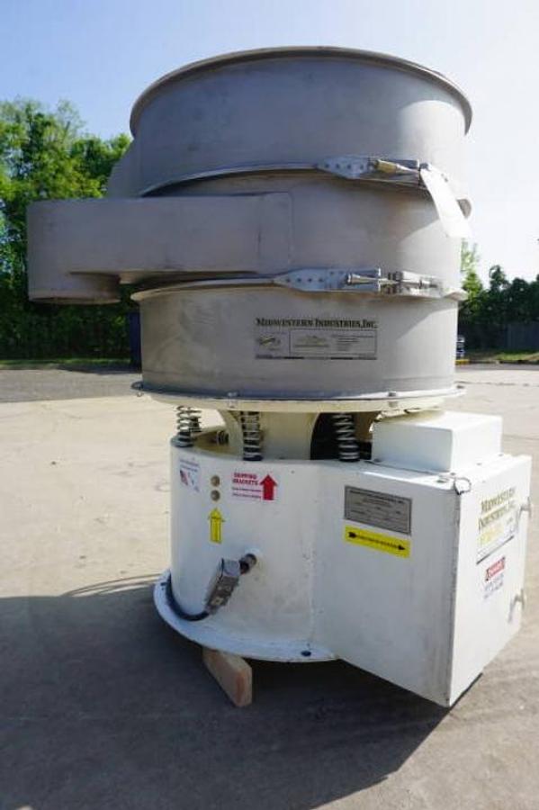 Used Midwestern Industries 36 in. Dia. Stainless Two Deck Screener/Sifter-
