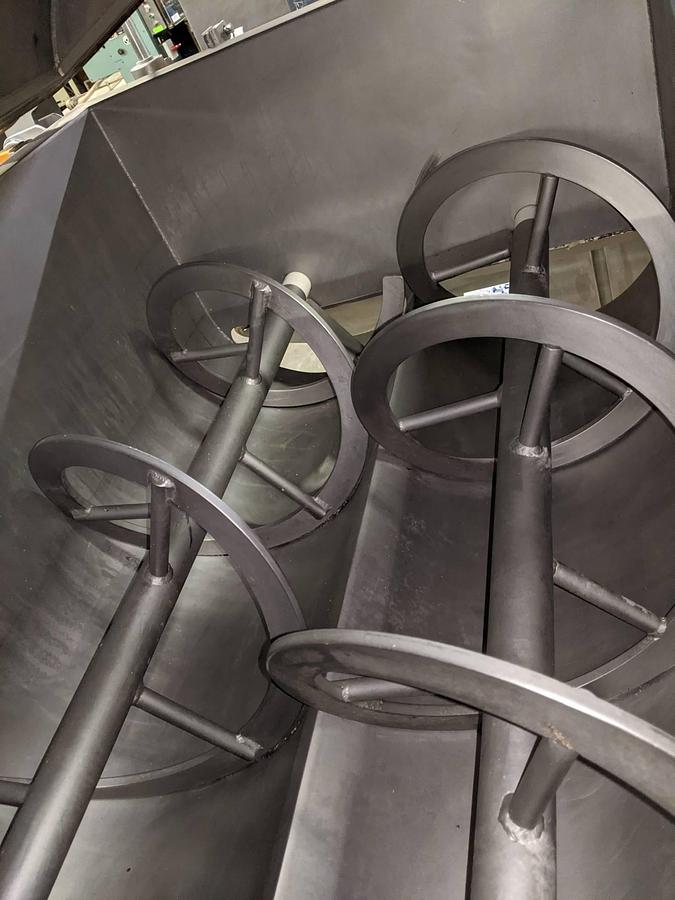 Used Amfec Model 510 Dual Shaft Vacuum Ribbon Blender, 500 Lb. Capacity
