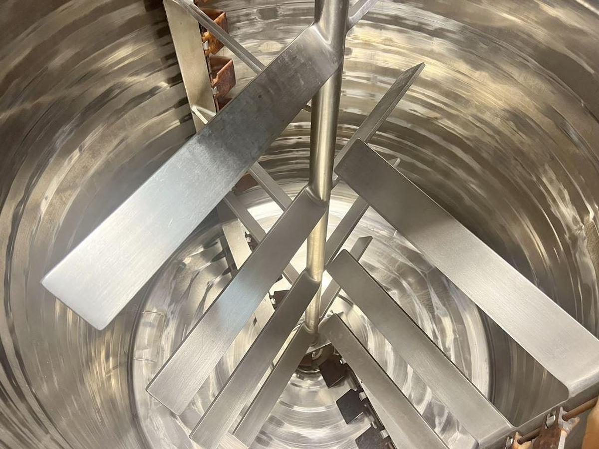 Used Lee 500 Gallon SS Double Motion Scraper Kettle