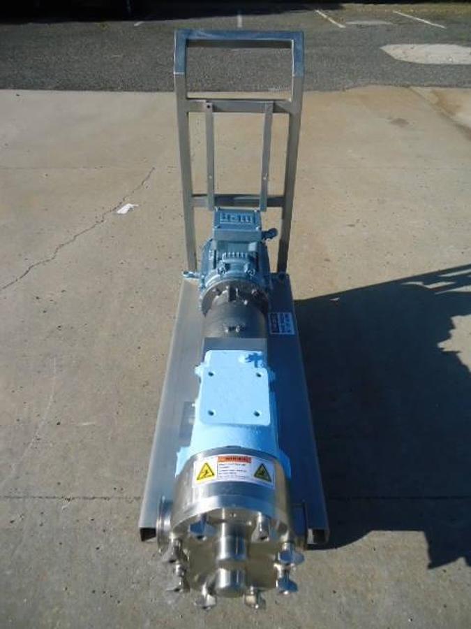 Used Waukesha 130 Stainless Steel Positive Displacement Pump, Portable