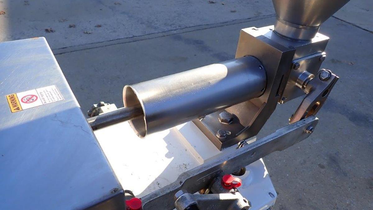 Used Simplex AS-1 Single Head Electric Piston Filler, Oversized Hopper