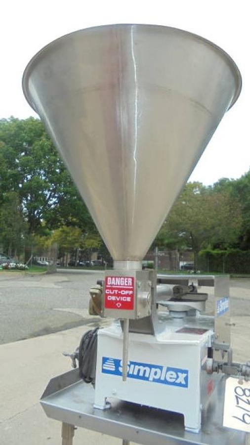 Used Simplex AS Single Piston Filling Machine, 110 Volt