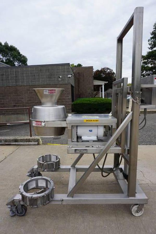Used Urschel CC-D Stainless Shredder/Slicer/Strip Cutter, Portable