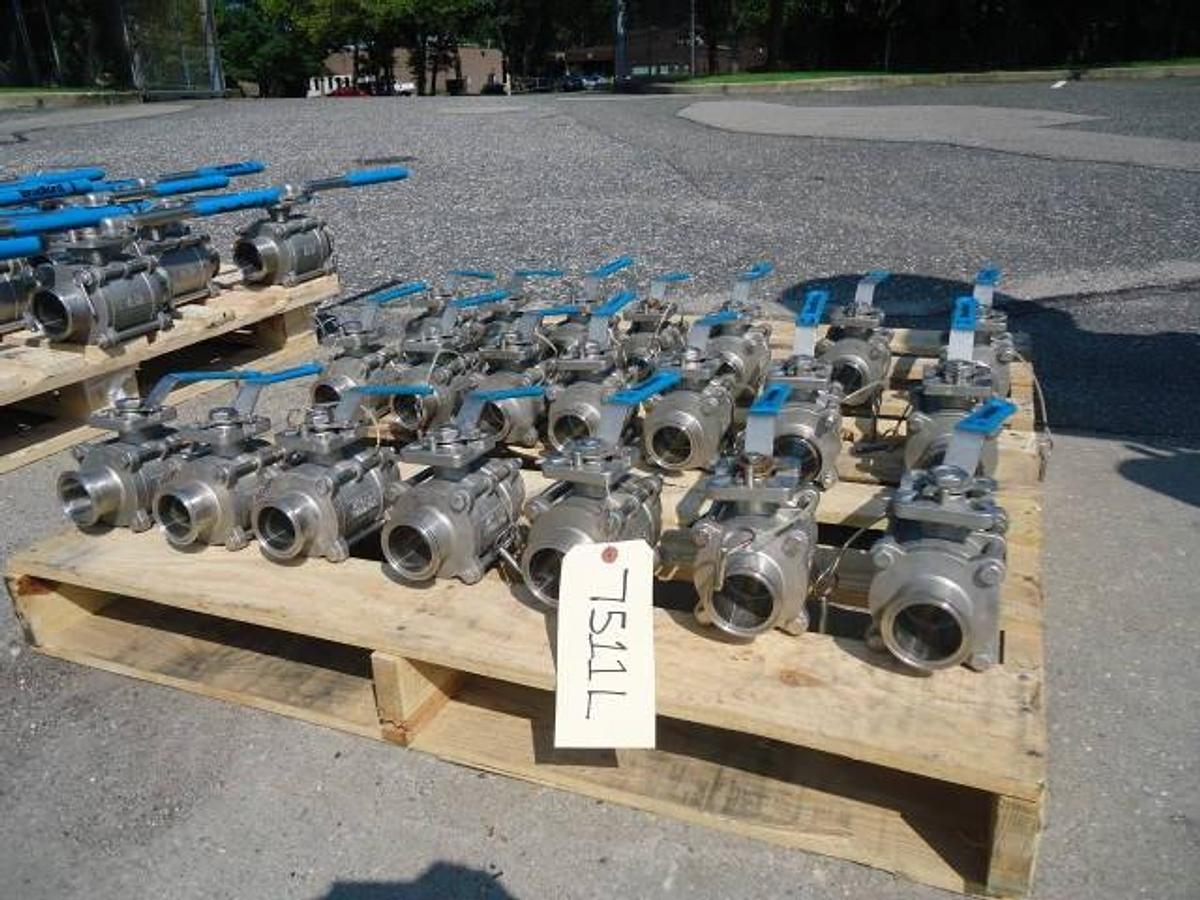 Used Bradford 2″ Diameter Stainless Steel Ball Valves (20)