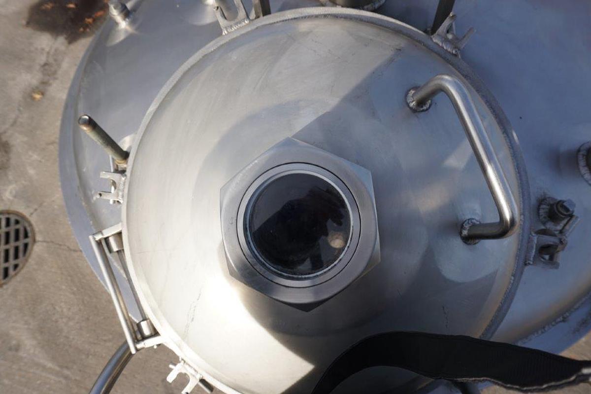 Used 250 Gallon Walker Stainless Jacketed Pressurized Vessel, Scraper Agitation, XP