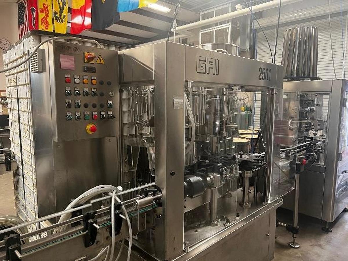 Used GAI 2501 Bottling Line