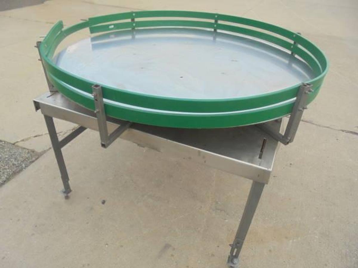Used 60 In. Diameter Rotary Unscrambling/Accumulating Table