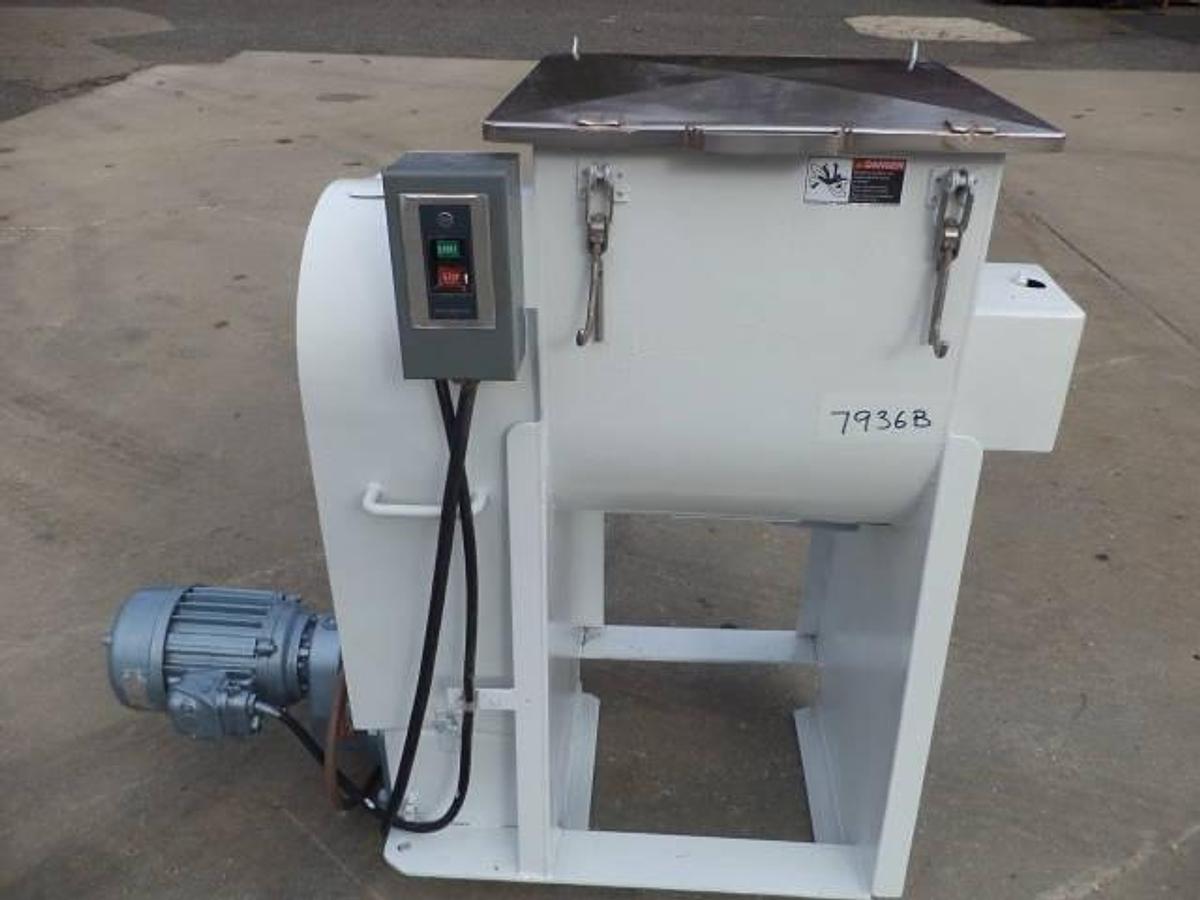 Used 2 Cu. Ft. Stainless Steel Ribbon/Paddle Blender, 2 HP