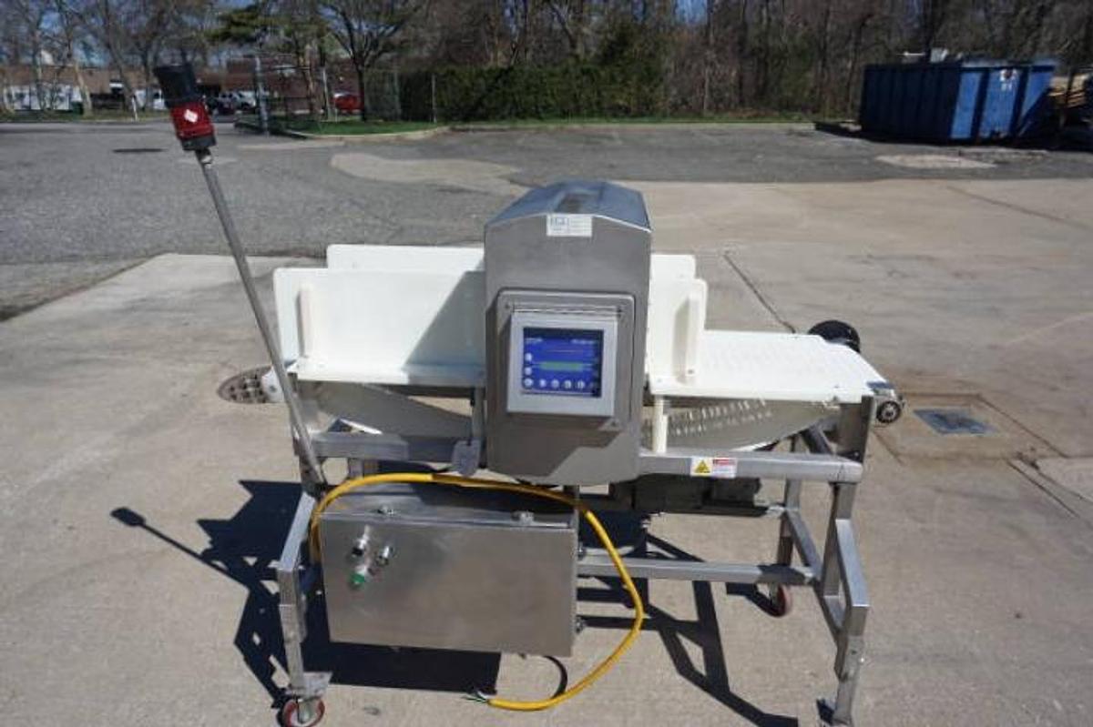 Used Safeline 12 In. Wide X 11 In. High Stainless Steel Metal Detector