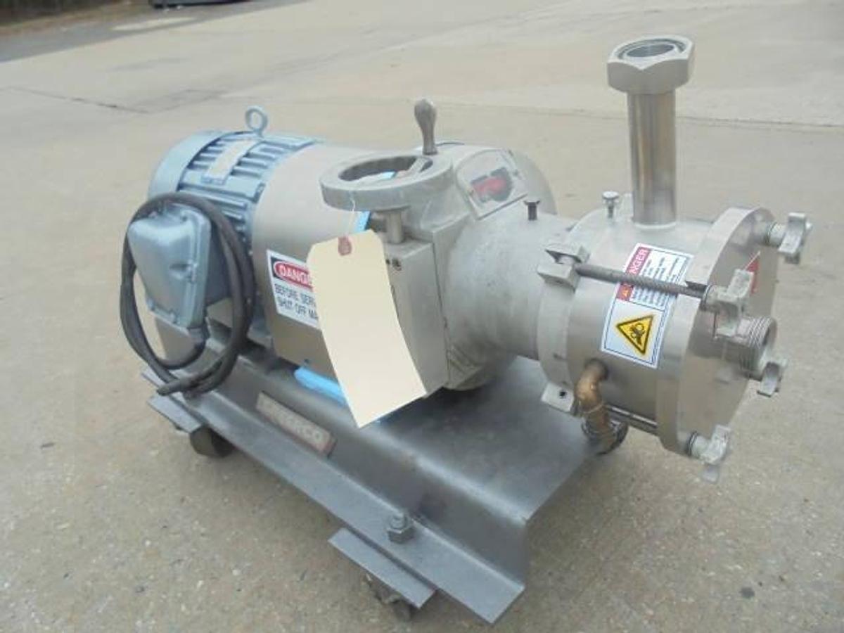 Used Greerco W500H Stainless Horizontal Colloid Mill, 10HP, XP