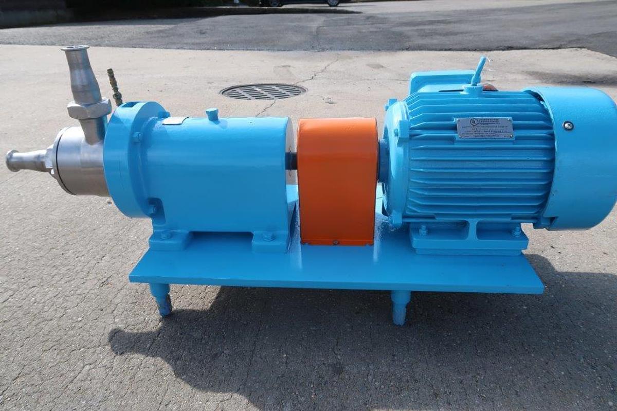 Used Waukesha SP4 Stainless Steel Inline High Shear Pump/Emulsifier, 10 HP XP