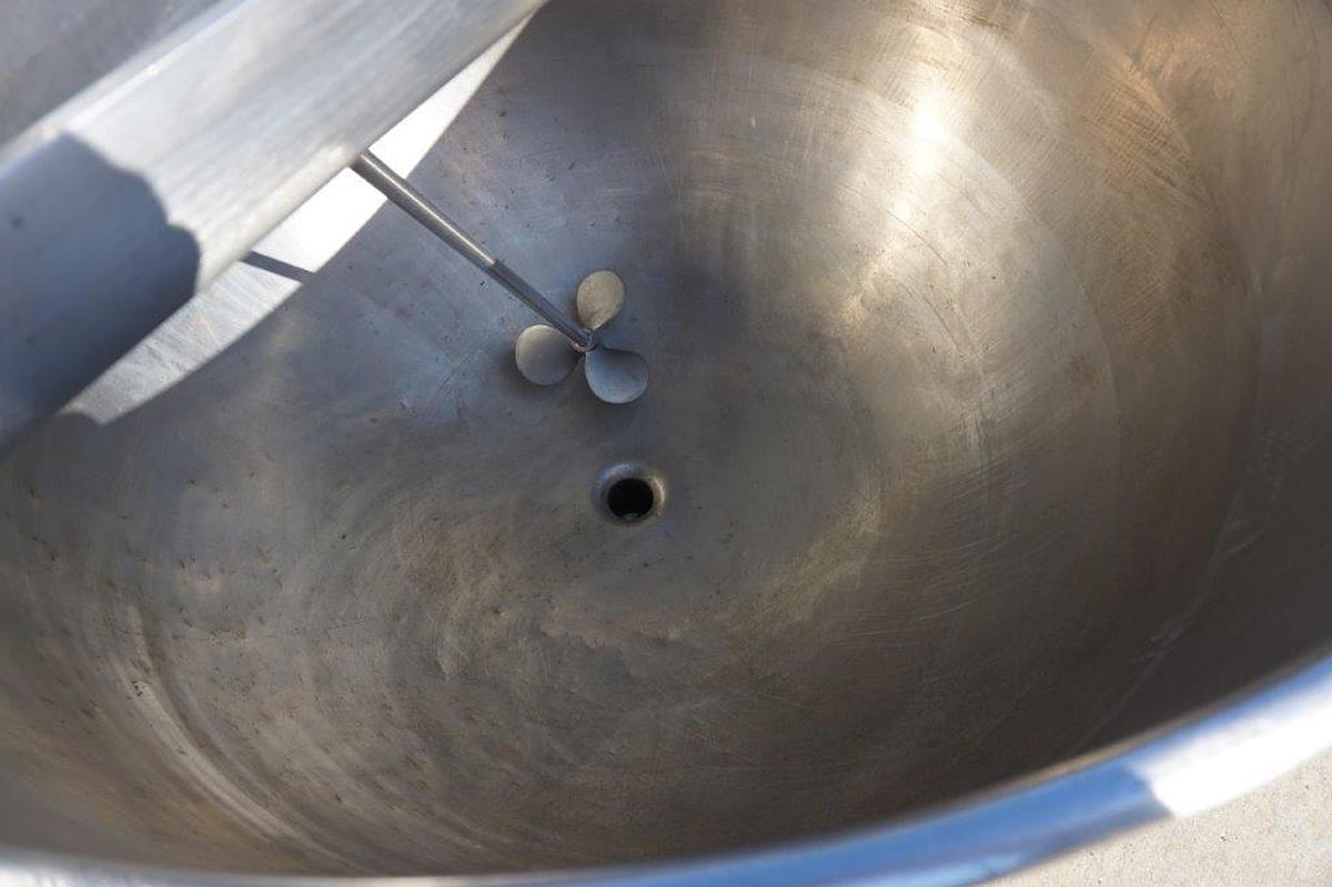 Used 150 Gallon Groen Stainless Hemispherical Kettle, 100 PSI Jacket