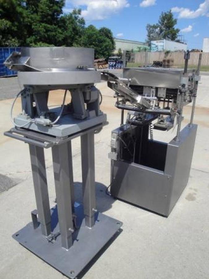 Used Elf Four Spindle Adjustable Capper With Bowl Feeder