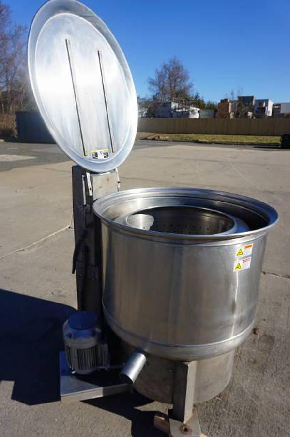 Used Bock FP-90 Food Processing Basket Centrifuge, 5 HP