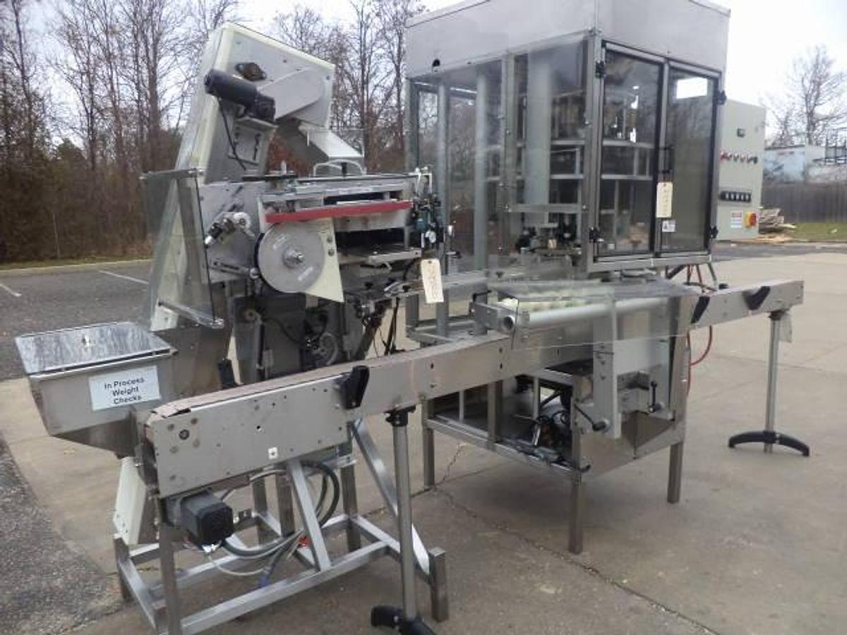 Used New England Machinery Ten Head Rotary Capper With  Feeder/Unscrambler