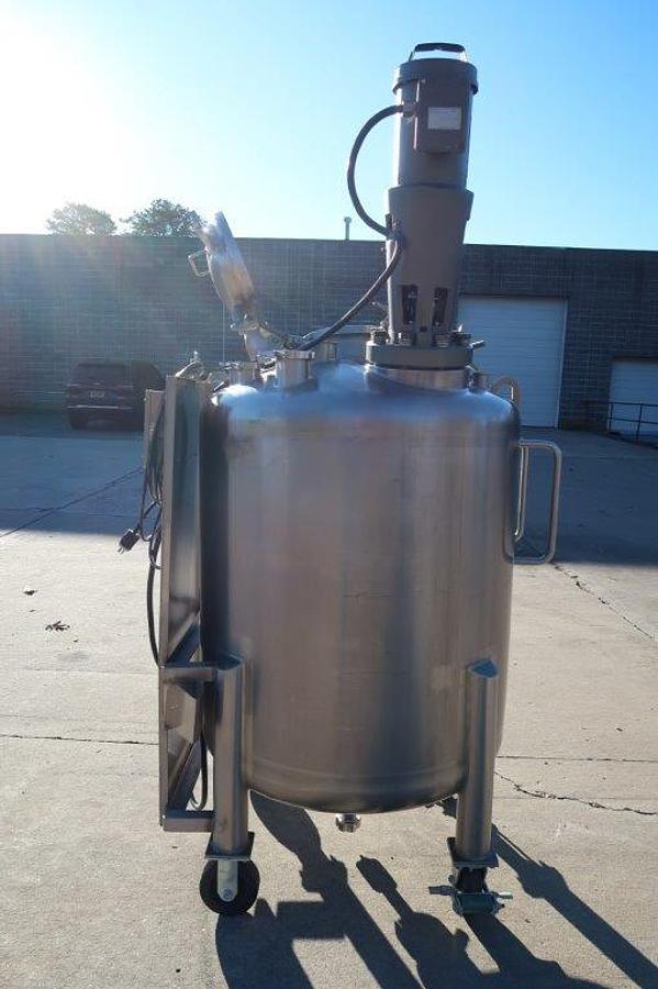 Used 500 Liter Precision Stainless 316L SS Vacuum Reactor