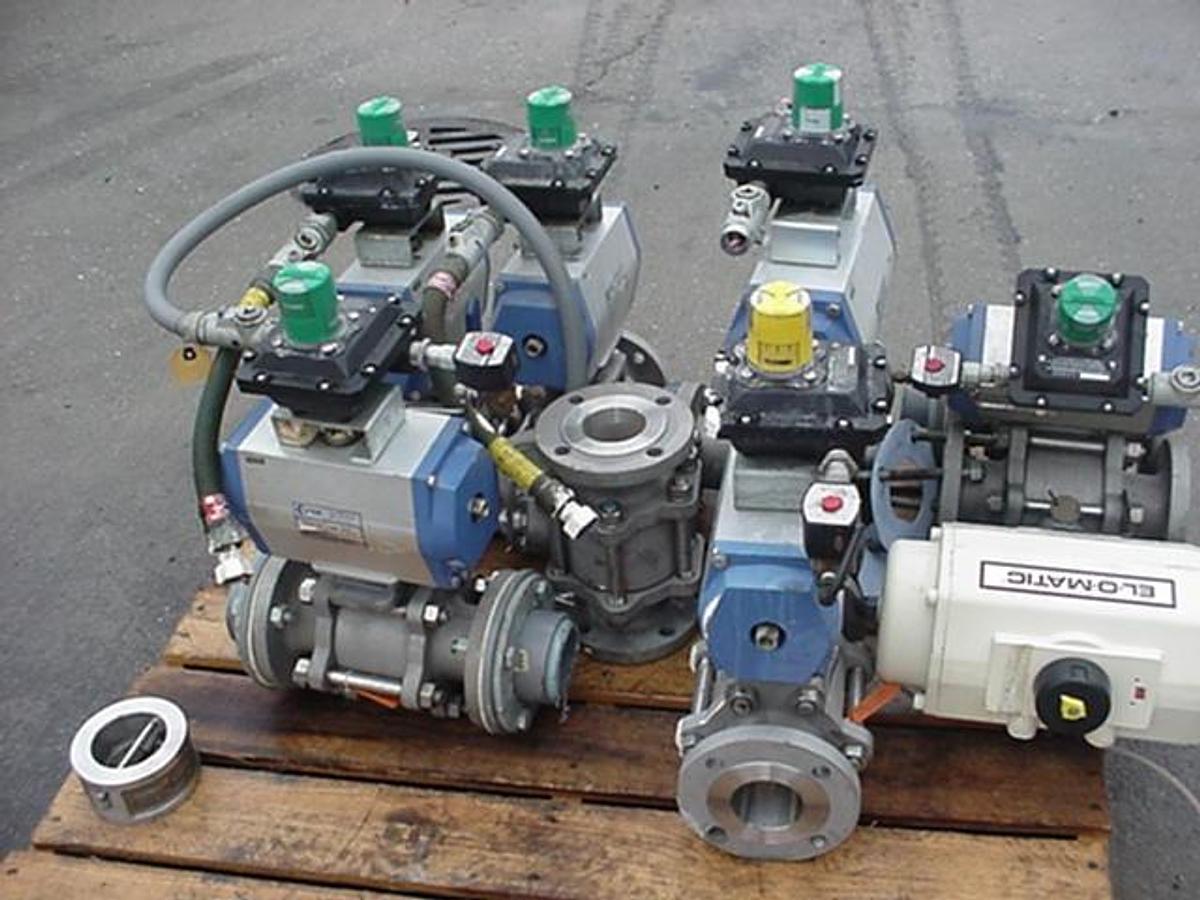 Used Pbm 3 Way And 2 Way Ball Valves, 3″, Automatic (25 Total)