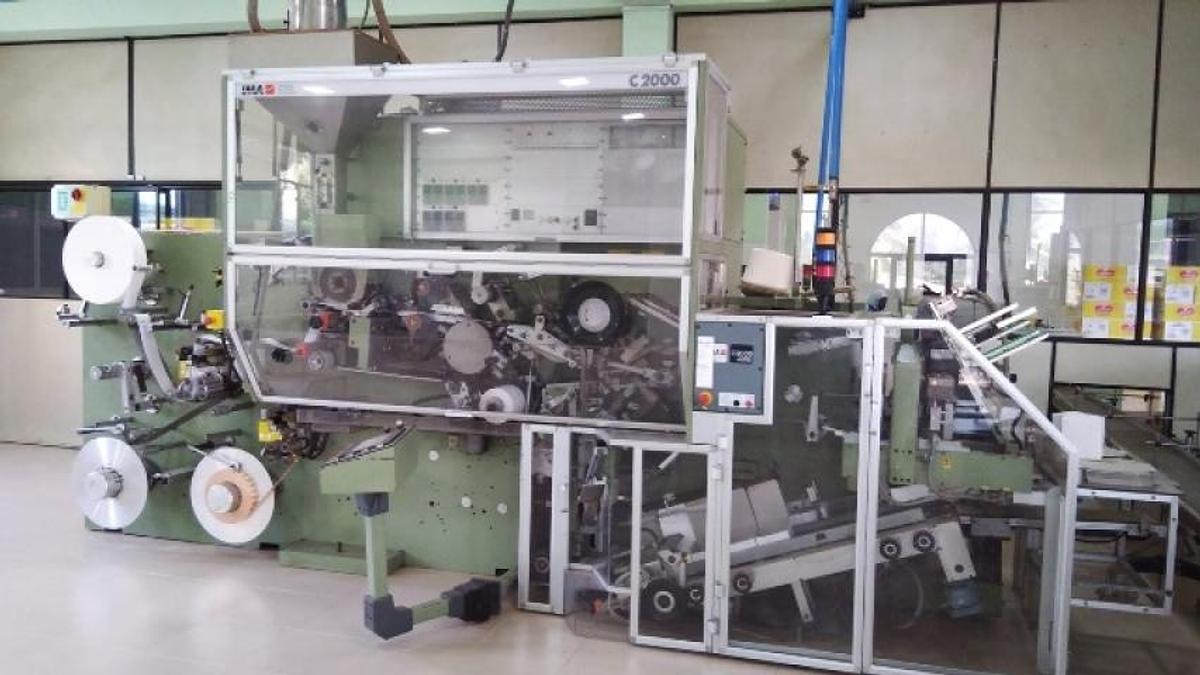 Used IMA C-2000 Tea Bagging Machine With Cartoner
