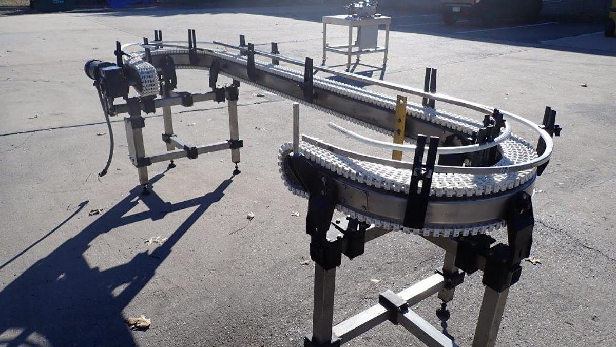 Used Span Tech U-Shaped Conveyor, SS