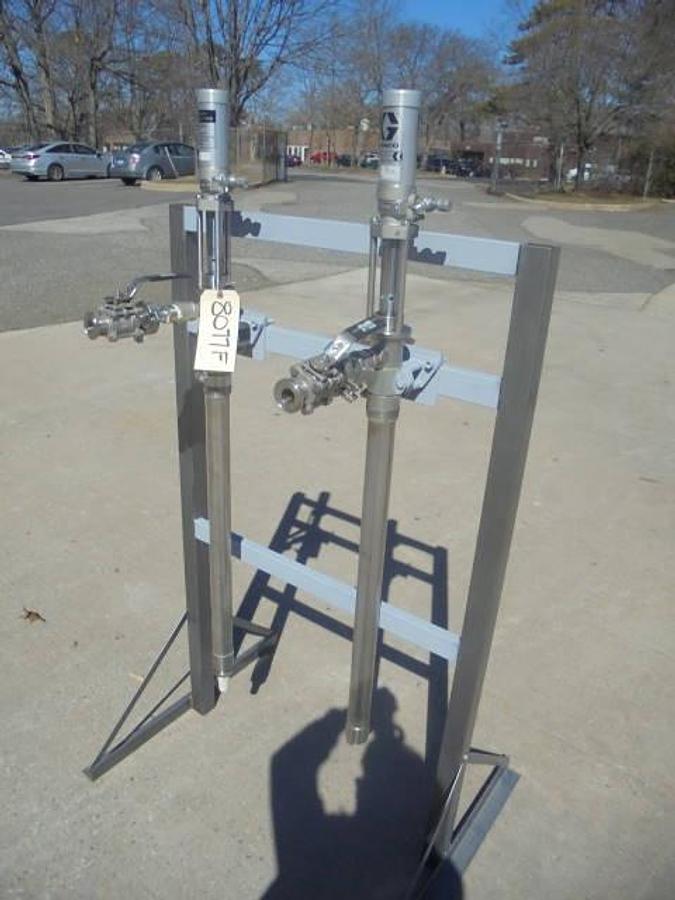 Used Graco “Fast-Flow”” Stainless Air Operated Drum Pumps (2)”