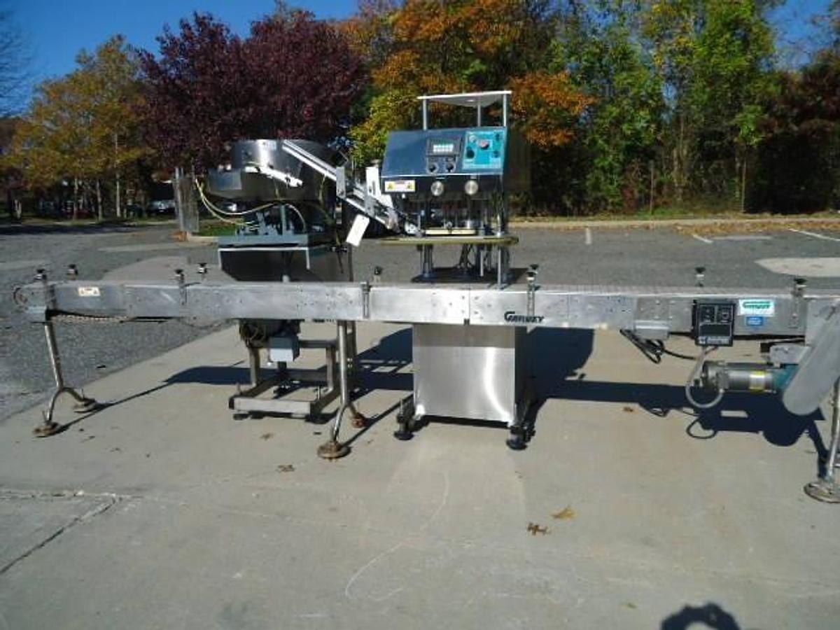 Used Inline Filling Systems “Computorque”” Stainless Steel Capping Machine”