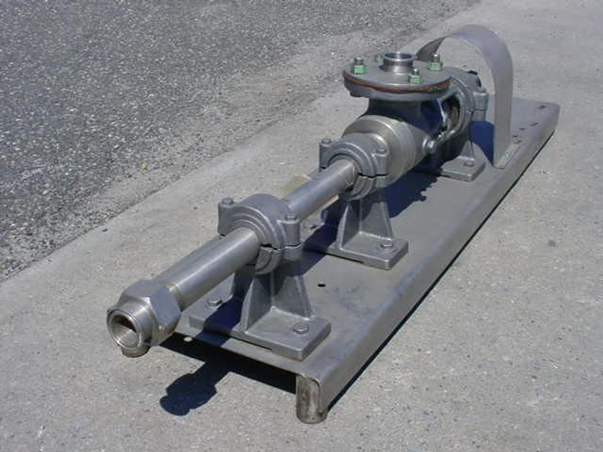Used MOYNO 2 In. X 1-1/2 In. STAINLESS STEEL PROGRESSIVE CAVITY PUMP, No Motor