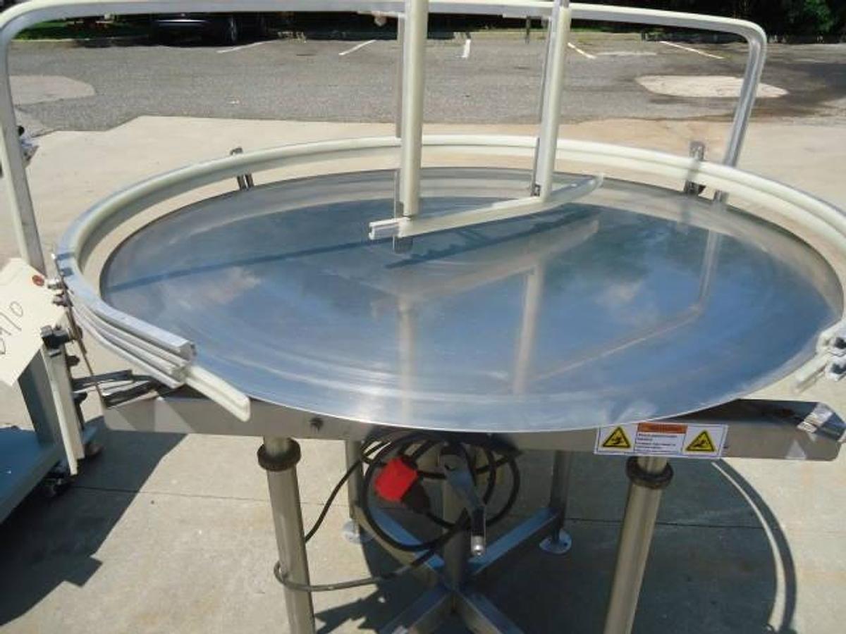 Used 42 In. Diameter Elf Stainless Steel Rotary Table, Single Phase