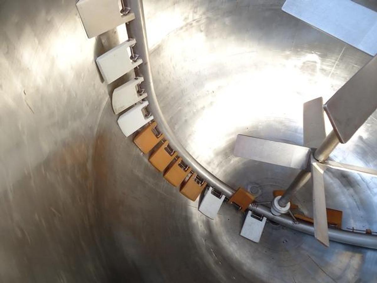 Used 1,000 Gallon Mueller Hemispherical Dual Action Scraper Kettle, 40 PSI Jacket