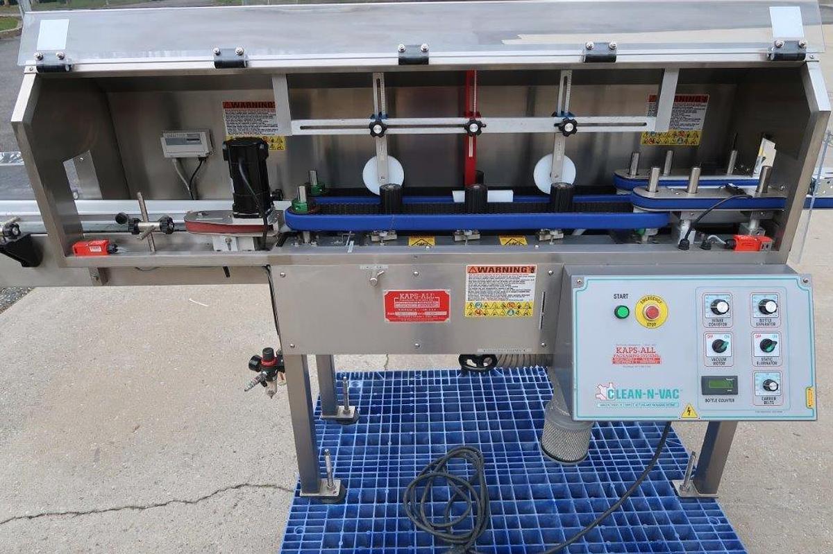 Used Kaps-All Clean-N-Vac Bottle Cleaner, Variable Speed