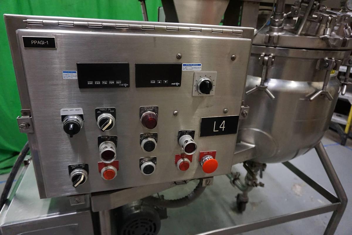 Used 15 Gallon Greerco “Agi-Mix” Stainless Steel Triple Motion Vacuum Kettle/Reactor