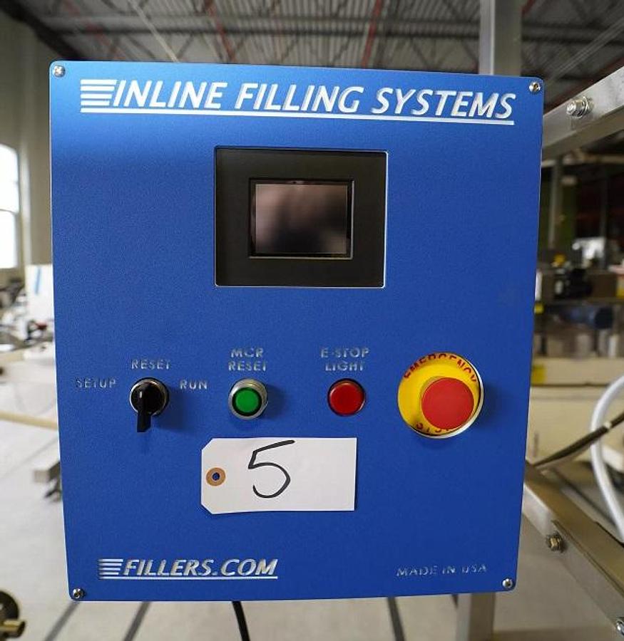 Used Inline Filling Systems SS Pneumatic Inline Piston/Gravity Filler