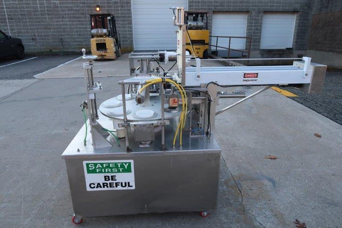 Used World Cup 8-80 Cup Packaging Machine, 4-7/8 In. Diameter Cups
